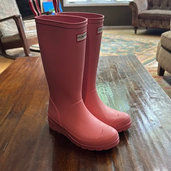 Hunter Pink Winter Rain Boots. NEW NO BOX - Picture 1 of 6